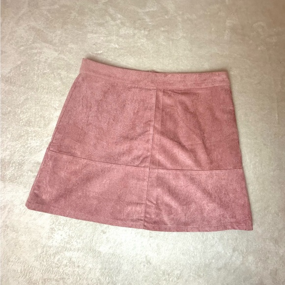 Shenandoah Mauve Suede Mini Skirt - Picture 5 of 9